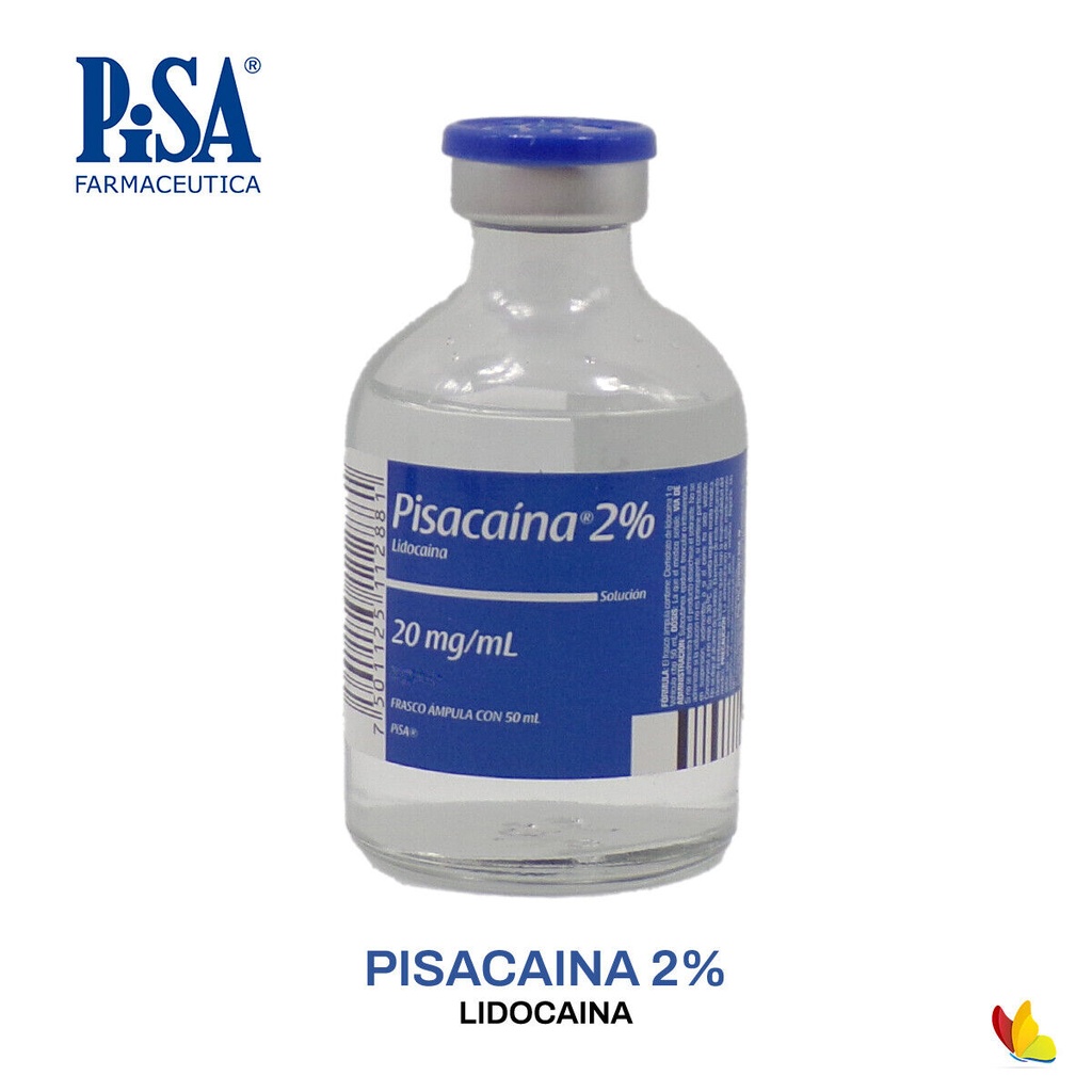 Pisacaina 2% 20mg/ml frasco de 50ml